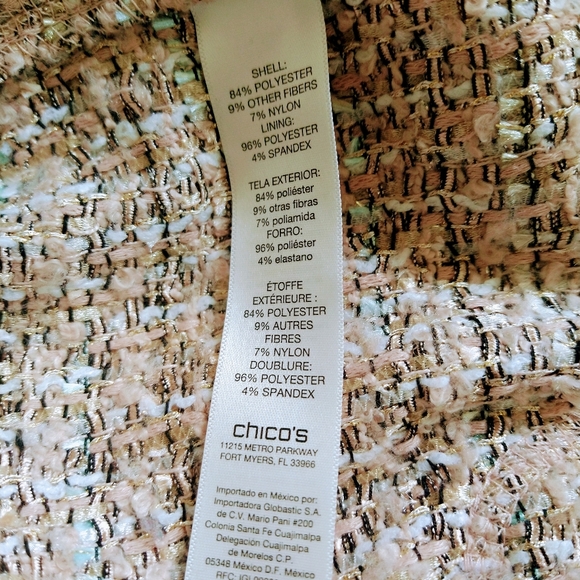 Chicos Boucle Open Front Textured Frayed Cardigan Duster Jacket - Picture 7 of 8